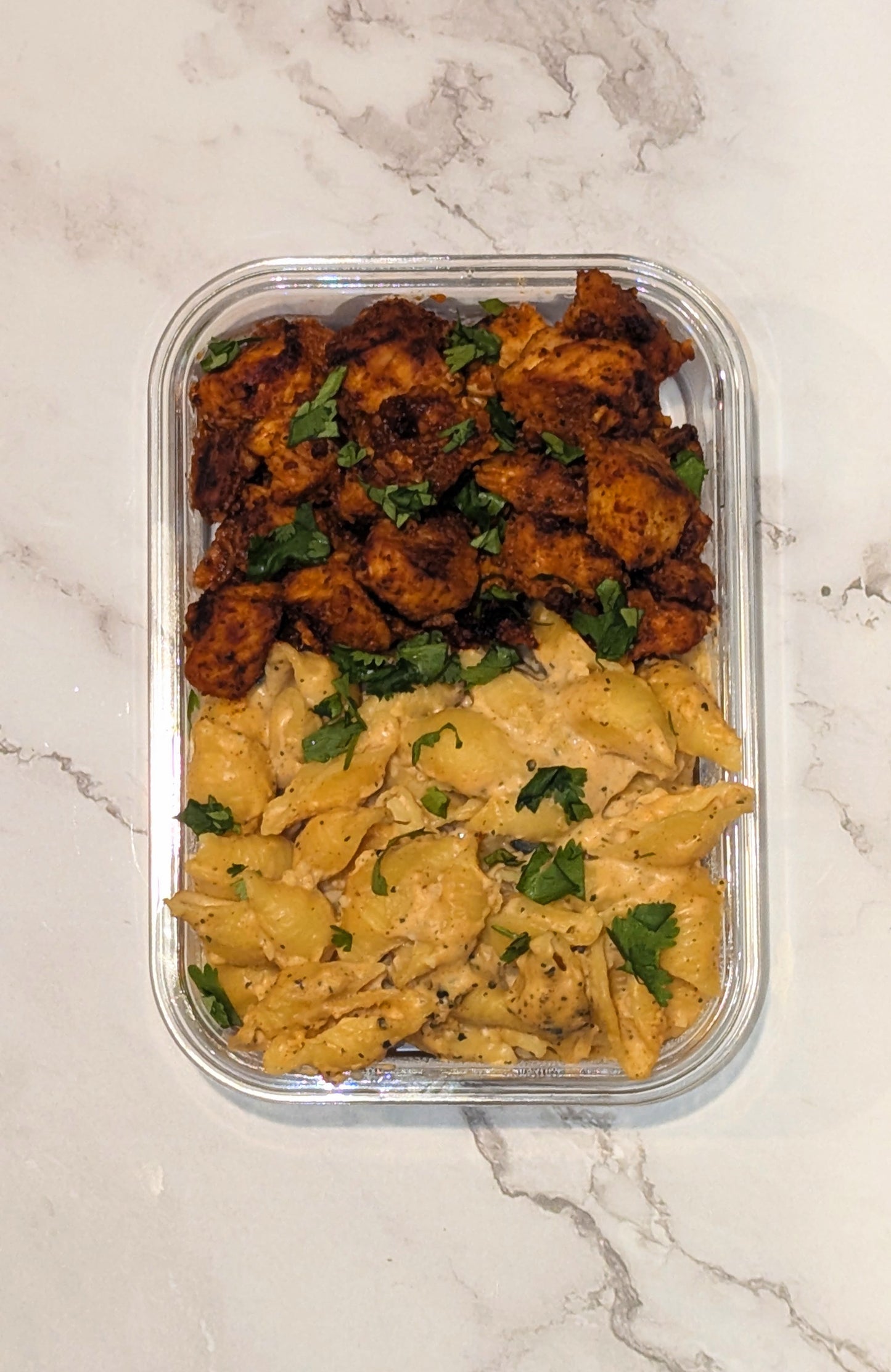 Honey Garlic Chicken with Mac 'n Cheese